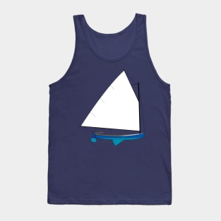 Cotuit Skiff Sailboat - Blue Tank Top